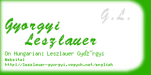 gyorgyi leszlauer business card